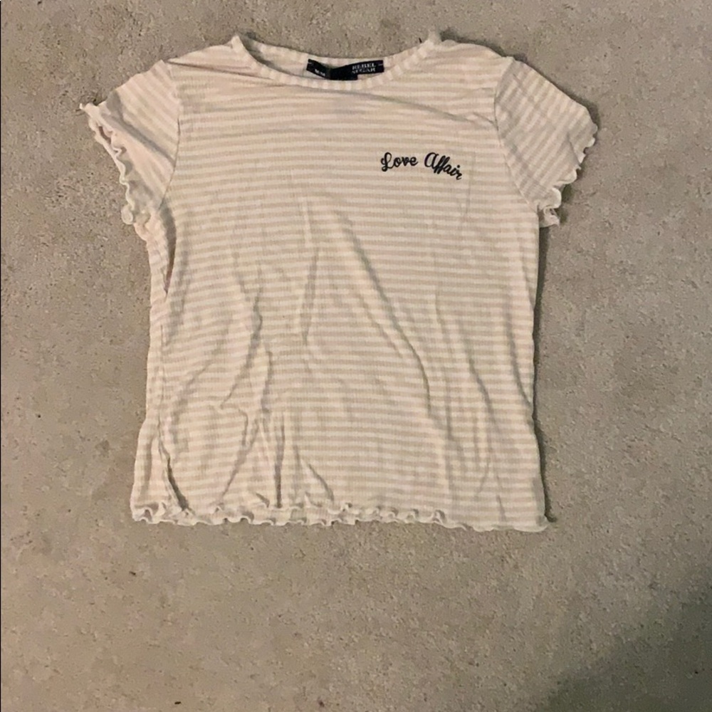 Pink and white love affair t shirt